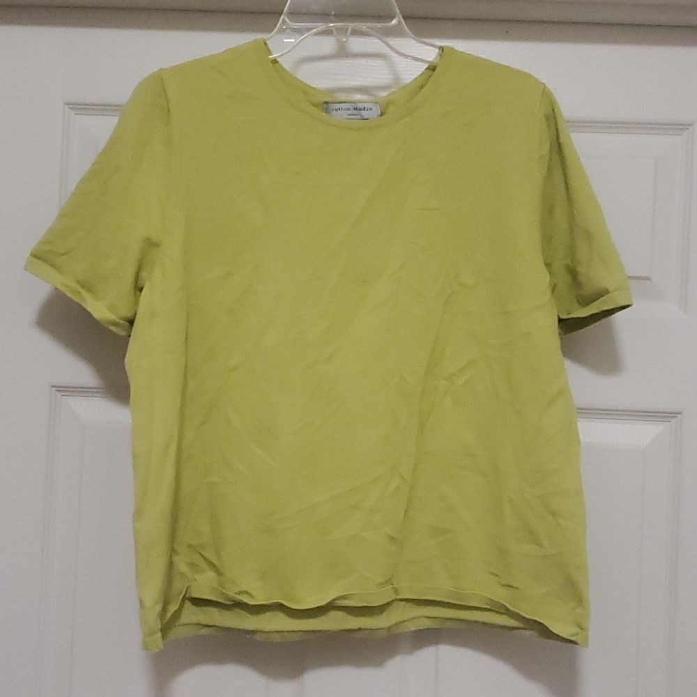 Sutton/Studio Women's Green Blouse
